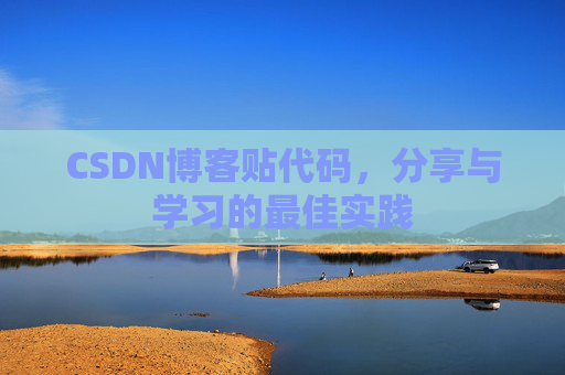 CSDN博客贴代码,分享与学习的最佳实践